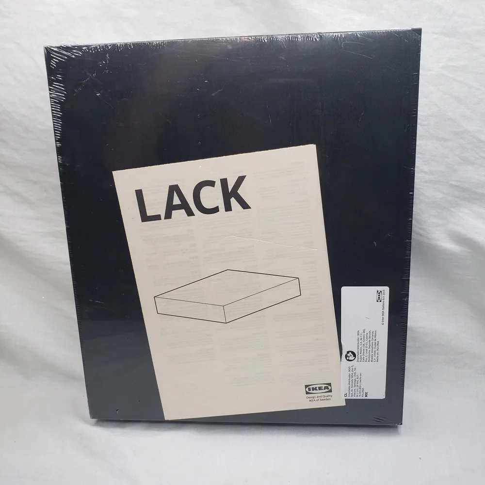 IKEA Lack Black Minimalist Floating Wall Shelf